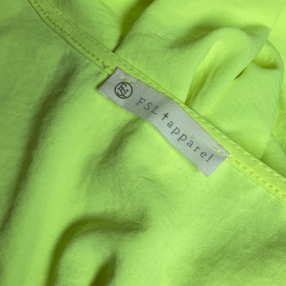 Neon Yellow Dreams Dressy Tee - Picture 4 of 10